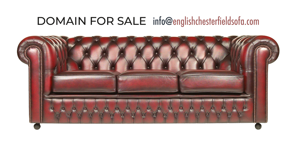 Domain for sale - english chesterfield sofa
